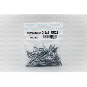 tombeneet 32x 8 alumiinium teras rr22 ral7001 pakend 100tk