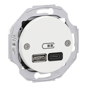 Renova - topelt USB laadija 45W - A + C - Valge