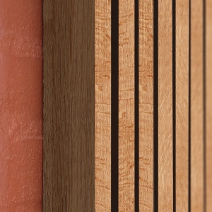 End Lamellas - Rustic Brown Oak, 67 mm (installation on 45 mm battens)