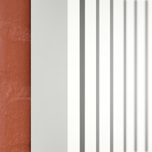 End Lamellas - Snow, 67 mm (installation on 45 mm battens)