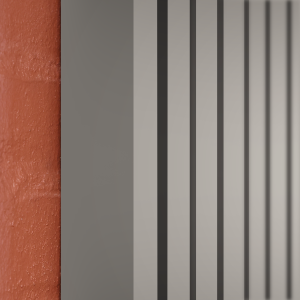 End Lamellas - Stone, 67 mm (installation on 45 mm battens)