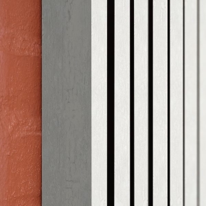 End Lamellas - White Oxide, 67 mm (installation on 45 mm battens)