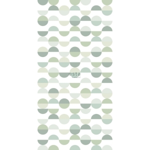 Geometric non-woven mural 158904, 1,395 x 2,79 m, Scandi cool, Esta
