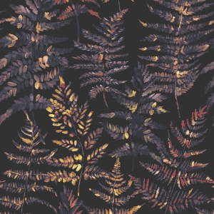 Luxury non-woven wallpaper, Fern Leaves, EE22544, Fern, Essentials, Decoprint