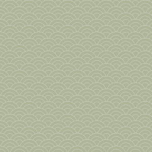 Green non-woven wallpaper, arched pattern 6506-3, Batabasta, ICH Wallcoverings