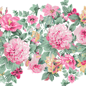 Non-woven flowers wall mural 115272, Laura Ashley 2, Graham & Brown