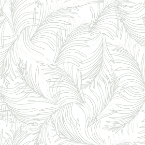 White-green non-woven wallpaper palm leaves 6507-3, Batabasta, ICH Wallcoverings