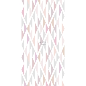 Geometric non-woven mural 158903, 1,395 x 2,79 m, Scandi cool, Esta