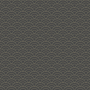 Black and gold non-woven wallpaper, arched pattern 6506-4, Batabasta, ICH Wallcoverings