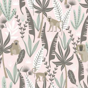 Children's non-woven wallpaper 139072, Jungle, Let's play, Esta