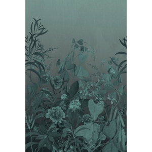 Luxury non-woven mural wallpaper with a plant pattern OND22100, 200 x 300 cm, Cinder, Onirique, Decoprint