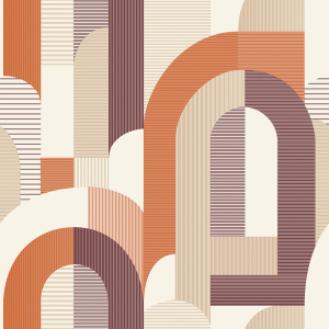 Graphic wallpaper, Art Deco style MN3608, Maison, Grandeco