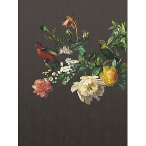 Mural non-woven wallpaper Flowers, Parrots 307400, 210 x 280 cm, Museum, Eijffinger