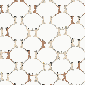 Unusual, cream non-woven wallpaper 6500-2, Batabasta, ICH Wallcoverings