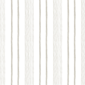 Non-woven white wallpaper with gray stripes M33307, My Kingdom, Ugépa
