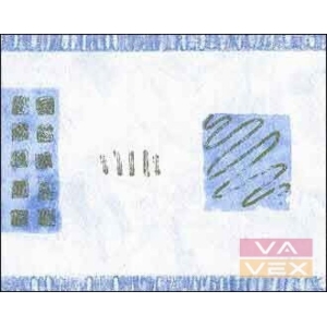 Paper wallpaper border blue 1422