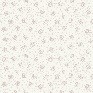 White-grey non-woven wallpaper, letters, alphabet, 119862, Laura Ashley 3