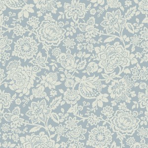 Blue-white non-woven floral wallpaper, 121073, Laura Ashley 3