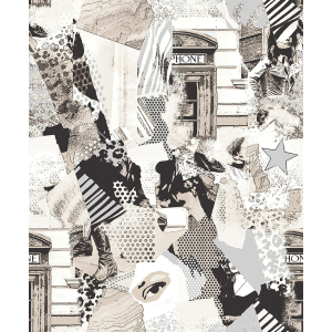 Collage non-woven wallpaper, 16609, Friends & Coffee, Cristiana Masi by Parato