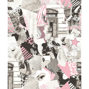 Collage non-woven wallpaper, 16610, Friends & Coffee, Cristiana Masi by Parato