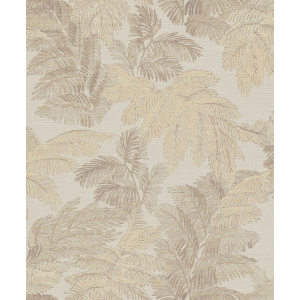 Brown-beige wallpaper with leaves, 28813, Thema, Cristiana Masi by Parato