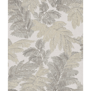Gray-beige wallpaper with leaves, 28817, Thema, Cristiana Masi by Parato