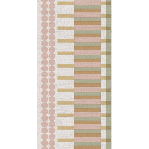 Geometric non-woven wallpaper border, pink, B39084, Arché, Cristiana Masi by Parato