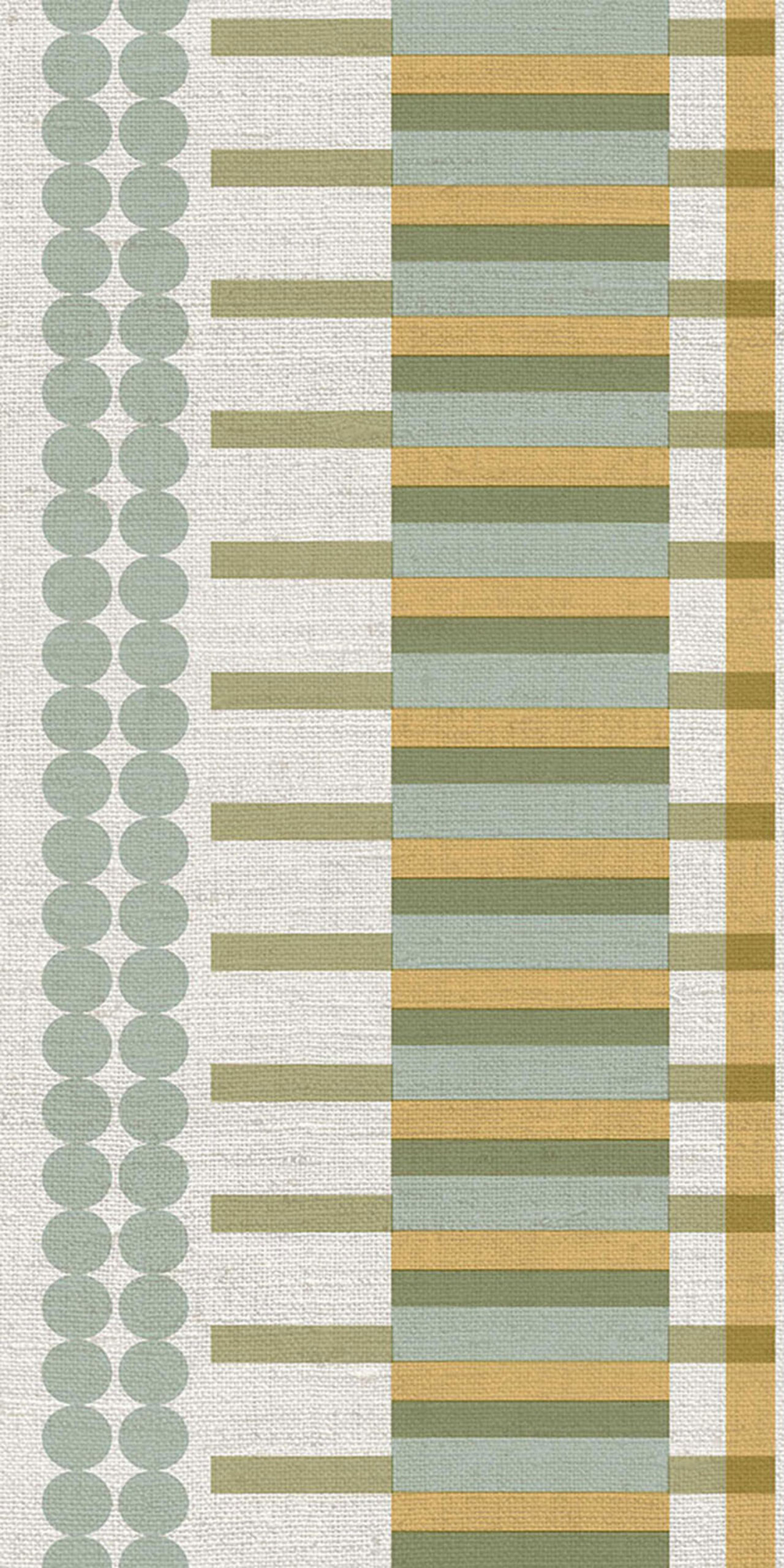 Geometric non-woven wallpaper border, green, B39085, Arché, Cristiana Masi by Parato