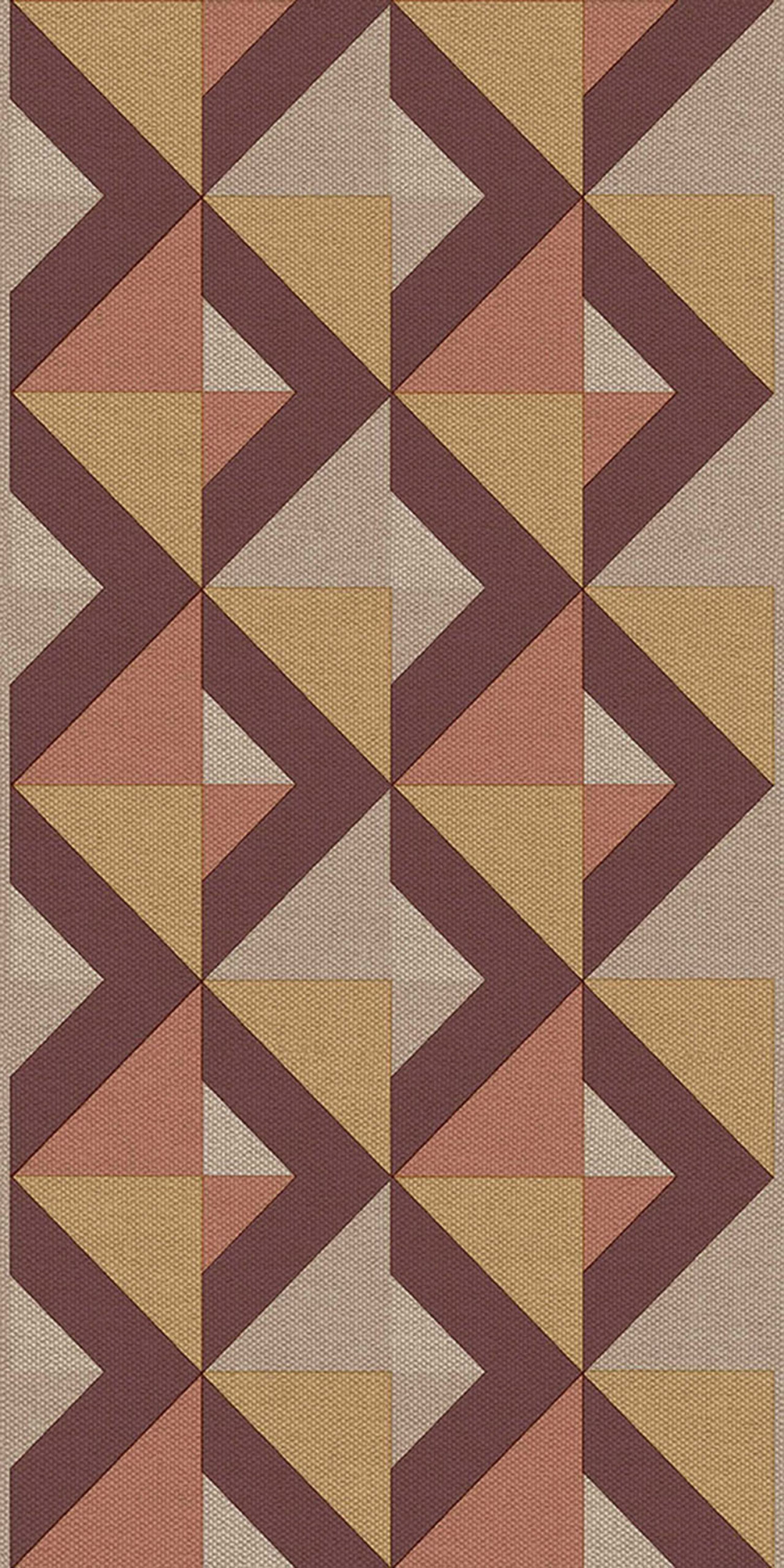 Geometric non-woven wallpaper border, burgundy red, B39098, Arché, Cristiana Masi by Parato