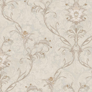 Luxury beige-golden ornamental baroque wallpaper, 47742, Eterna, Parato