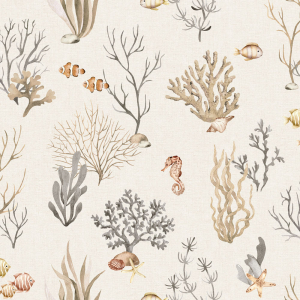 Children's wallpaper, underwater world, 977-2, Mika, ICH Wallcoverings