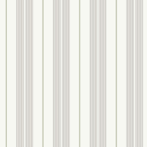Non-woven wallpaper, gray-green, stripes, 9815-5, Essential Stripes, ICH Wallcoverings