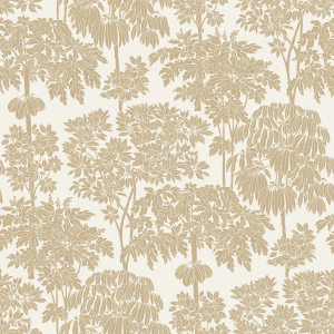 Cream-gold wallpaper with trees, A63401, Ciara, Grandeco