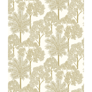Gold-cream wallpaper, trees, A71301, Arcadia, Grandeco