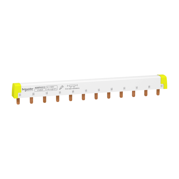 acti9 comb busbar 3l 18 mm pitch 12 modules 100a 688abf58 1