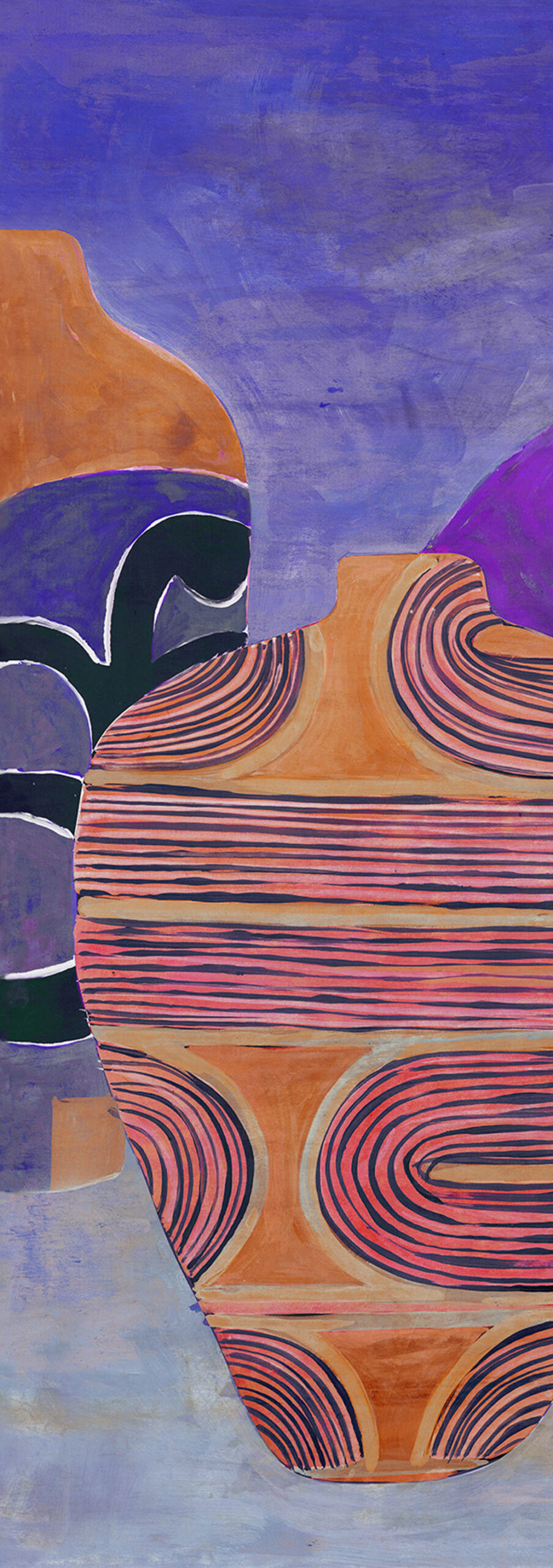 Fliistapeet with vases, DG4HIV1041-300, Terra, Wall Designs IV, Khroma by Masureel