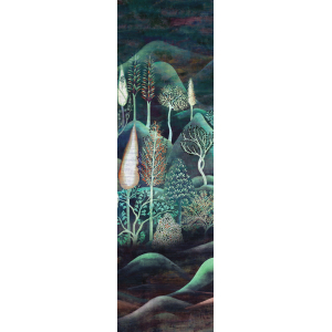 Non-woven picture wall mural, trees, landscape, DGSUM2021, Summer, Khroma by Masureel