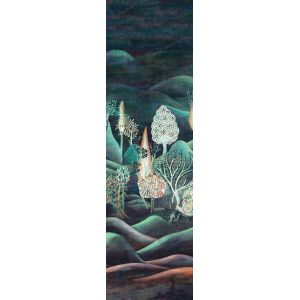 Non-woven picture wall mural, trees, landscape, DGSUM2022, Summer, Khroma by Masureel