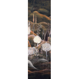 Non-woven picture wall mural with landscape and trees, DGSUM2033, Summer, Khroma by Masureel