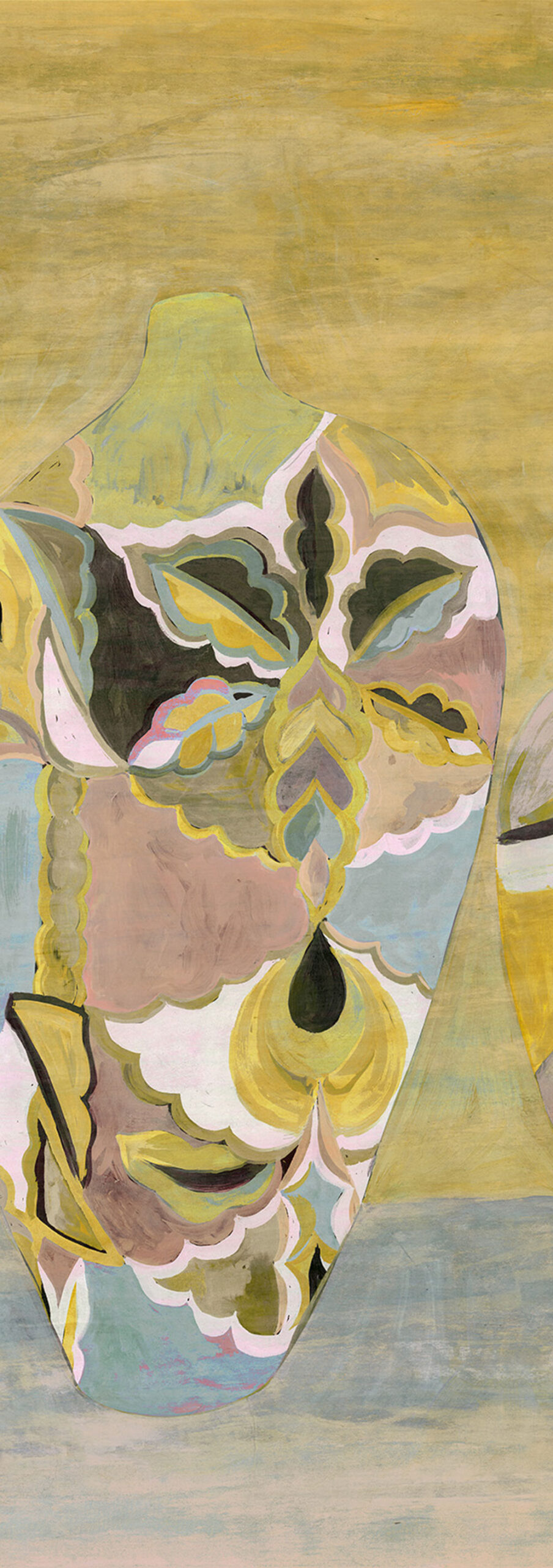 Fliistapeet with vases, DG4HIV1013-300, Terra, Wall Designs IV, Khroma by Masureel