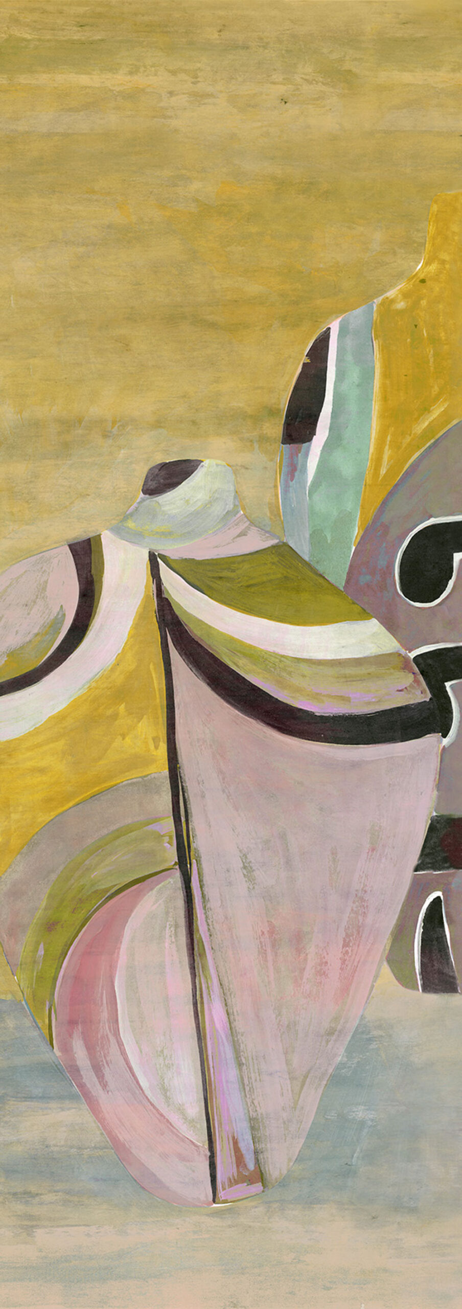 Fliistapeet with vases, DG4HIV1014-260, Terra, Wall Designs IV, Khroma by Masureel