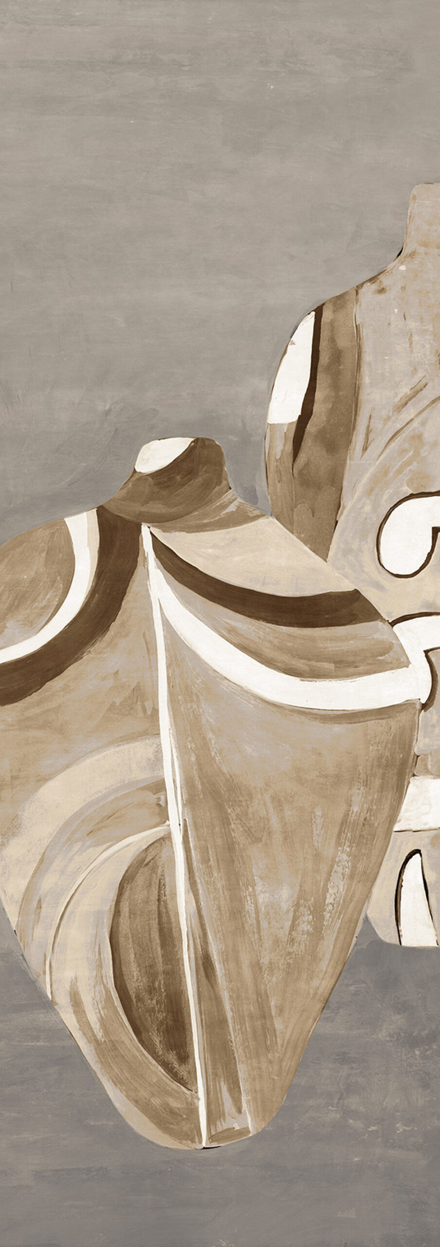 Fliistapeet with vases, DG4HIV1034-300, Terra, Wall Designs IV, Khroma by Masureel