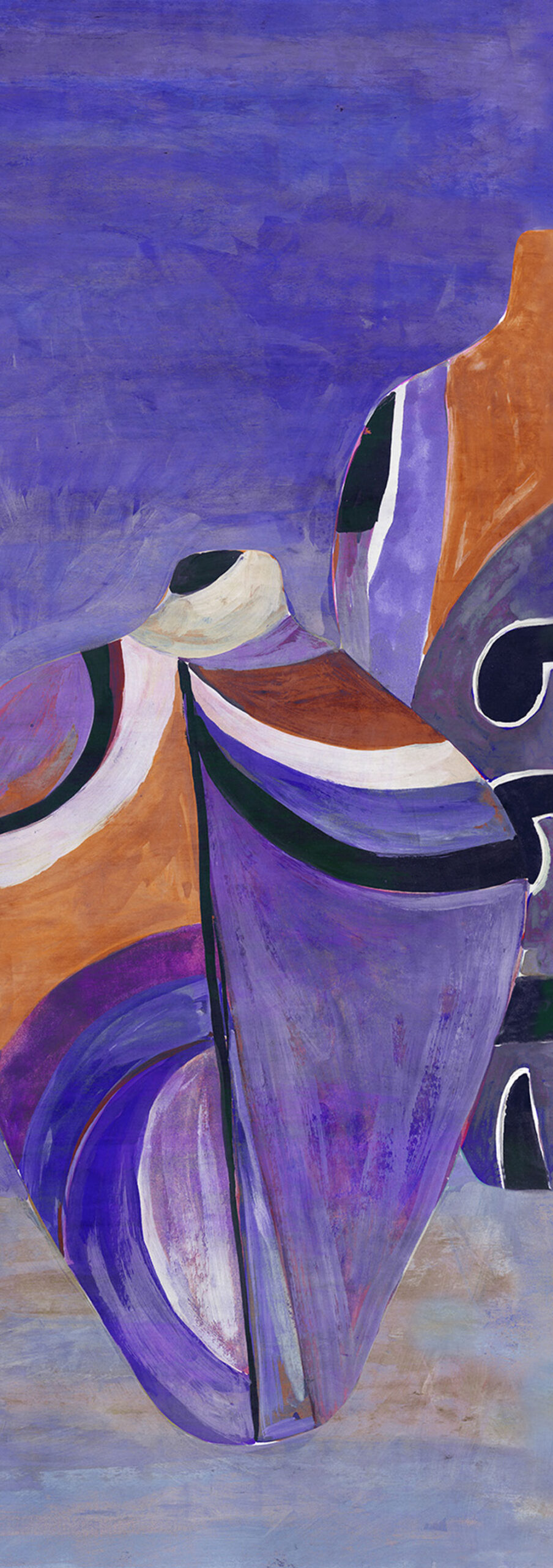 Fliistapeet with vases, DG4HIV1044-300, Terra, Wall Designs IV, Khroma by Masureel