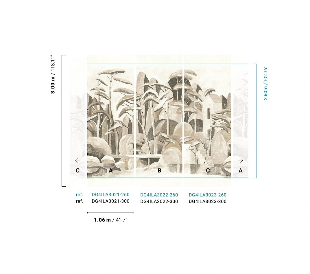 Fliistapeet, Landscape, DG4ILA3021-300, Wall Designs IV, Khroma by Masureel - Image 2