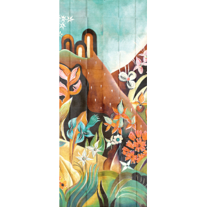 Wall mural, Flowers, leaves, DG3ELS1012, Wall Designs III, Khroma by Masureel