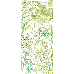 Green wall mural, Leaves, DG3GRA1012, Wall Designs III, Khroma by Masureel