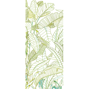 Green wall mural, Leaves, DG3GRA1013, Wall Designs III, Khroma by Masureel