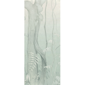 Gray-blue wall mural, Leaves, trees, DG3MOE1022, Wall Designs III, Khroma by Masureel