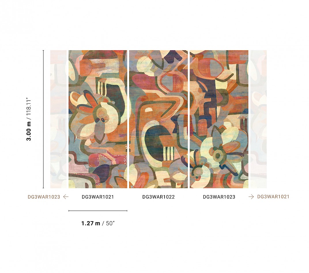 Graphic wall mural, DG3WAR1021, Wall Designs III, Khroma by Masureel - Image 2