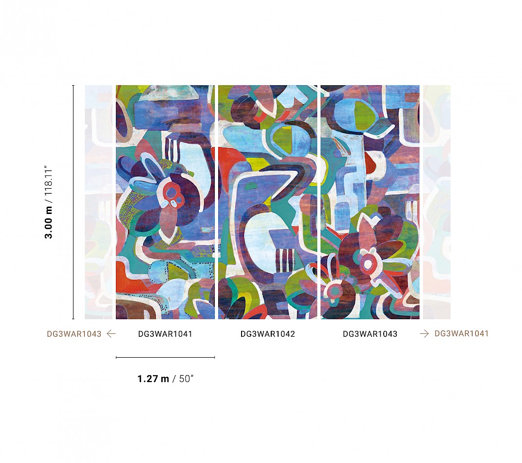 Graphic wall mural, DG3WAR1042, Wall Designs III, Khroma by Masureel - Image 2